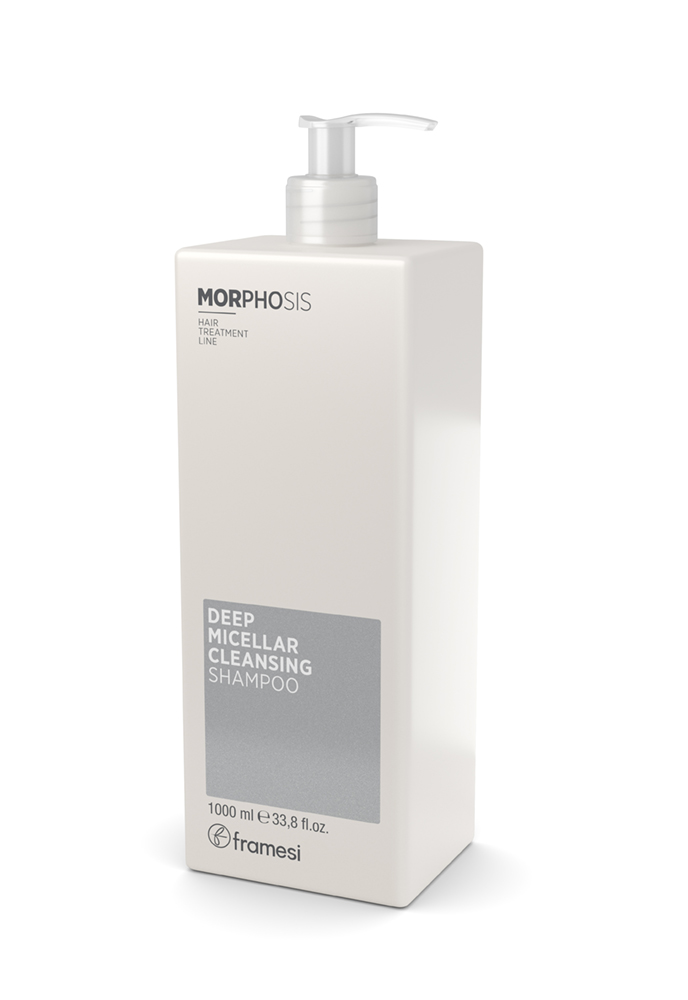 фото Очищающий мицеллярный шампунь morphosis deep micellar cleansing shampoo 1000 ml framesi