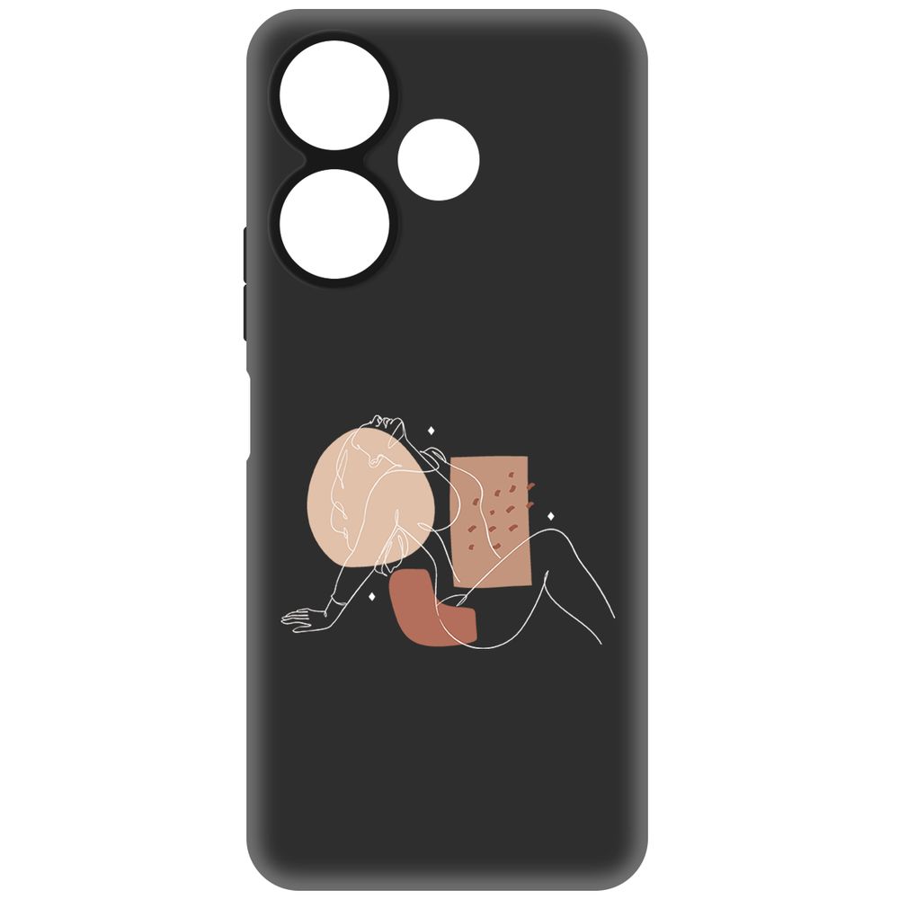 

Чехол-накладка Krutoff Soft Case Чувственность для Xiaomi Poco M6 4G черный