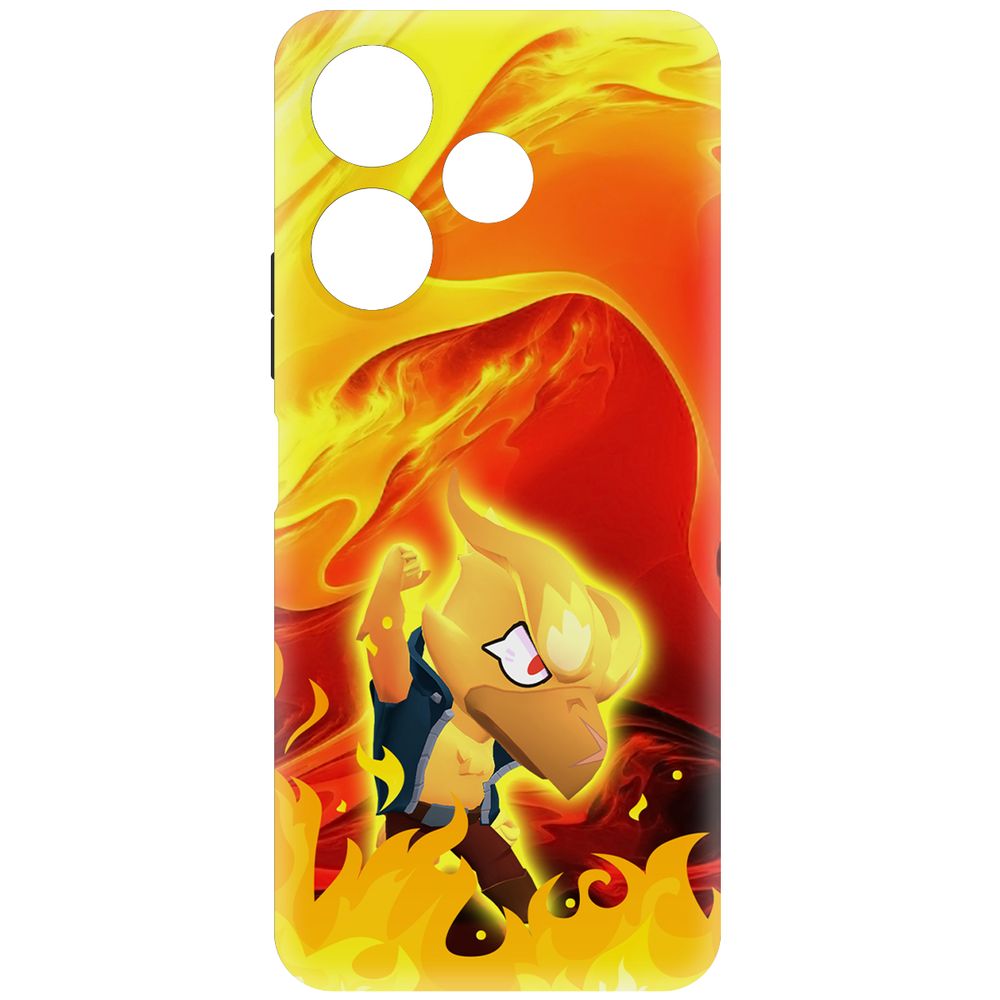 

Чехол-накладка Krutoff Soft Case Brawl Stars - Ворон-Феникс для Xiaomi Poco M6 4G черный