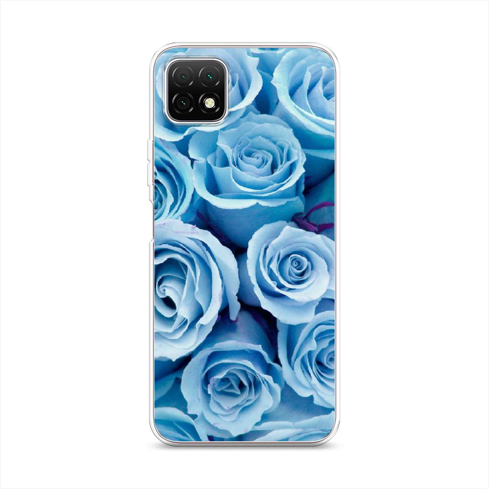 

Чехол Awog на Wiko T3 "Лазурные розы", Разноцветный