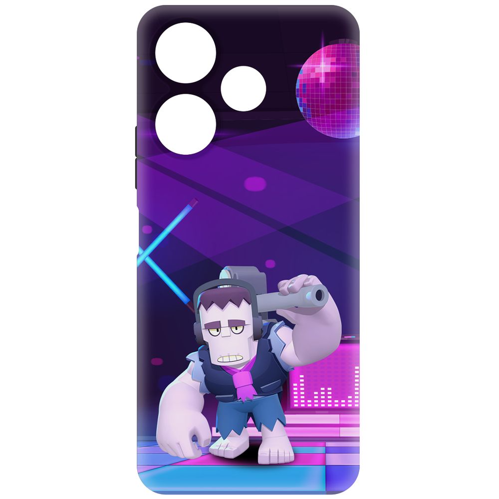 

Чехол-накладка Krutoff Soft Case Brawl Stars - Фрэнк для Xiaomi Poco M6 4G черный