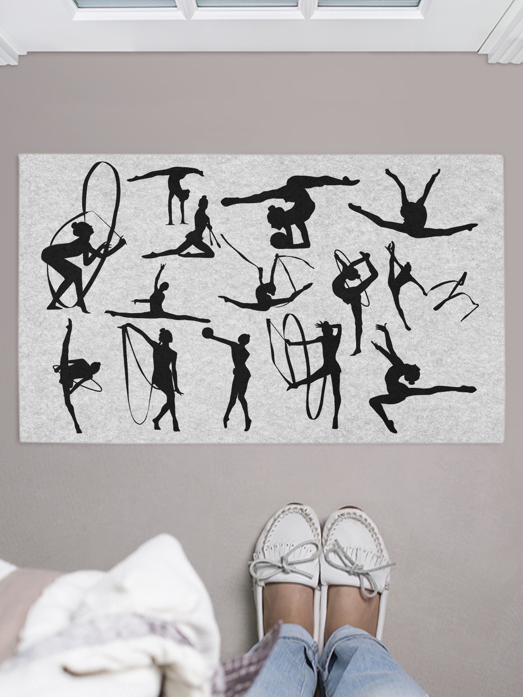 

Придверный коврик в прихожую для обуви, на резиновой основе, 75x45 см door_70133 JoyArty