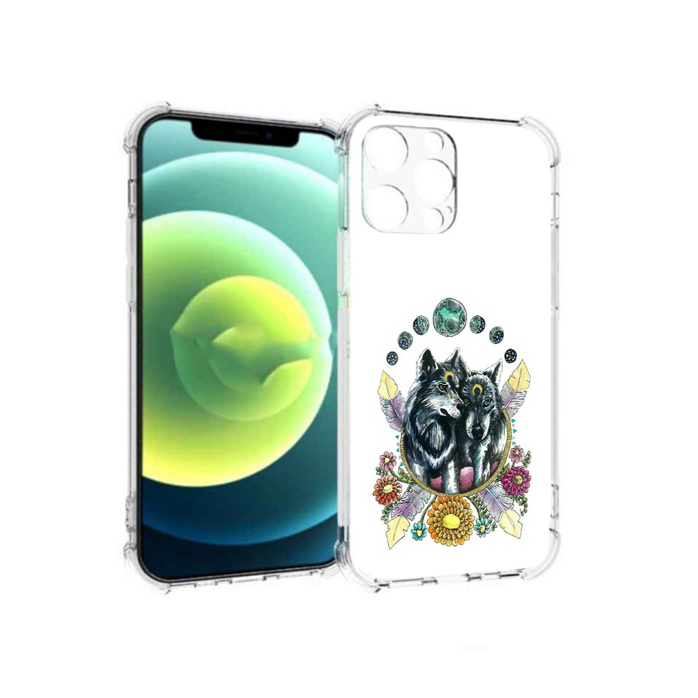 

Чехол MyPads Tocco для Apple iPhone 13 Pro красивые волки абстракция (PT163086.612.408), Прозрачный, Tocco
