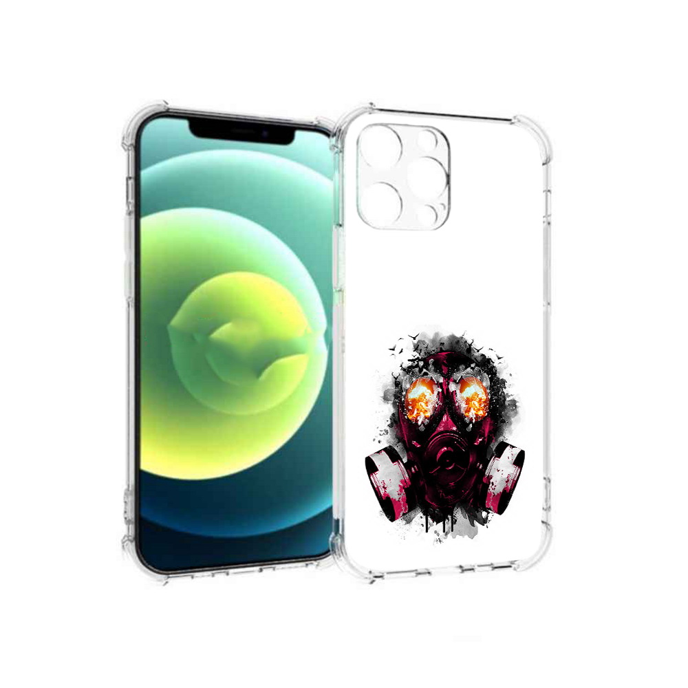 

Чехол MyPads Tocco для Apple iPhone 13 Pro красный противогаз (PT163086.612.412), Прозрачный, Tocco