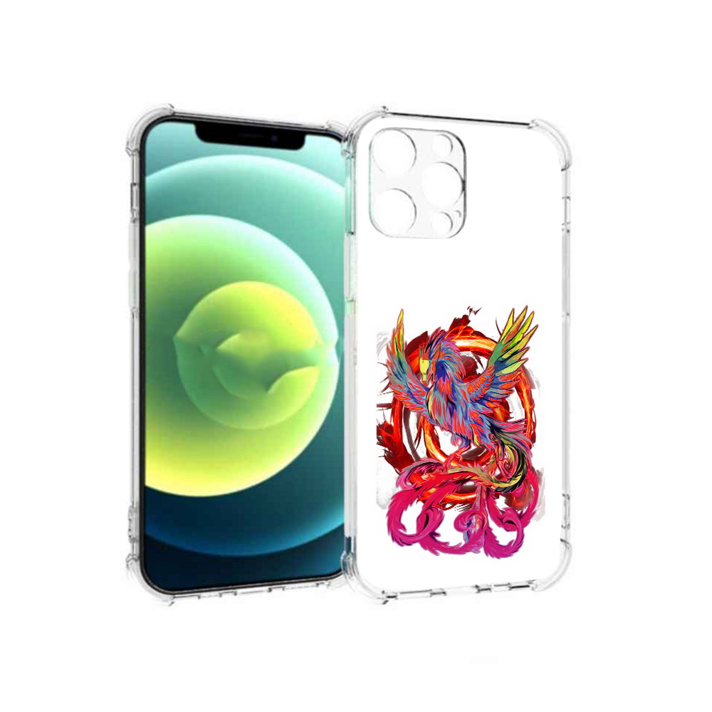 

Чехол MyPads Tocco для Apple iPhone 13 Pro красочный феникс (PT163086.612.414), Прозрачный, Tocco