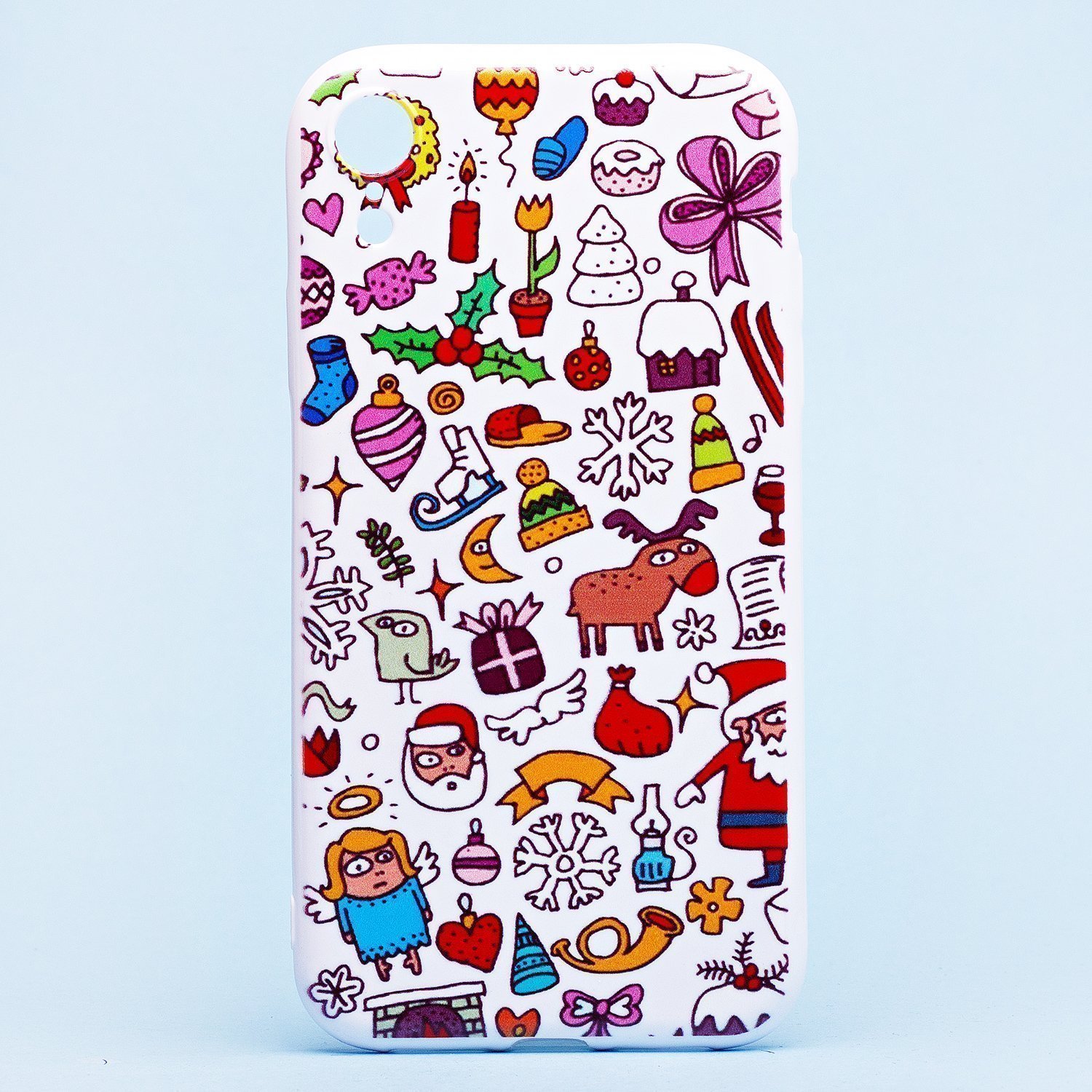 Чехол iPhone XR силиконовый (рис.198/001)