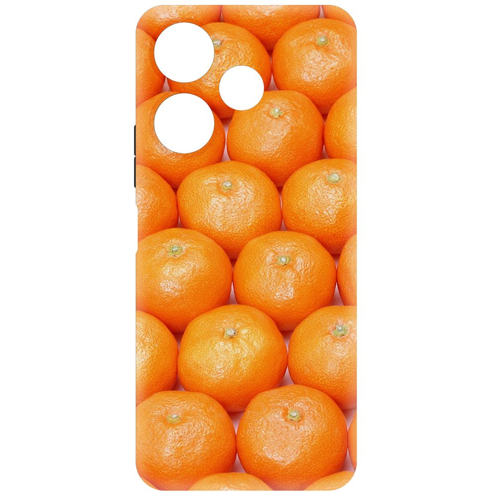 

Чехол-накладка Krutoff Soft Case Мандаринки для Xiaomi Poco M6 4G черный
