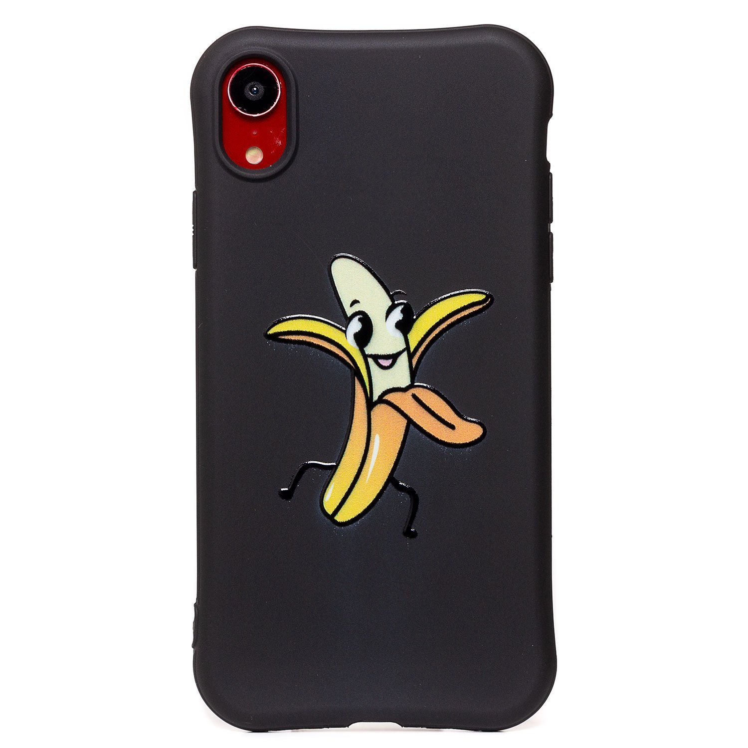 

Чехол iPhone XR силиконовый (рис.210/002), Черный, iPhone XR