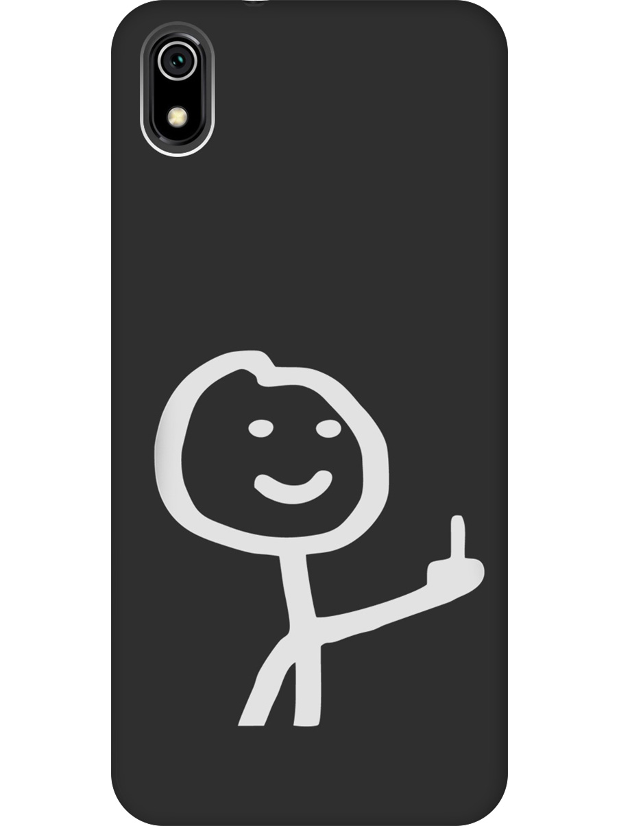 

Силиконовый чехол на Xiaomi Redmi 7A с принтом "Fck" матовый черный, Черный;белый;серый, 721424861