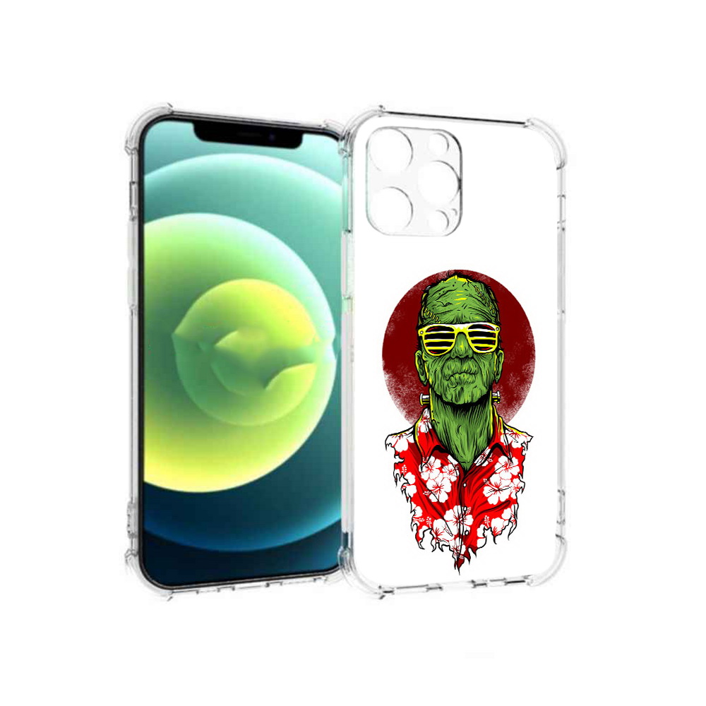 

Чехол MyPads Tocco для Apple iPhone 13 Pro крутой зеленый мужчина в очках, Прозрачный, Tocco