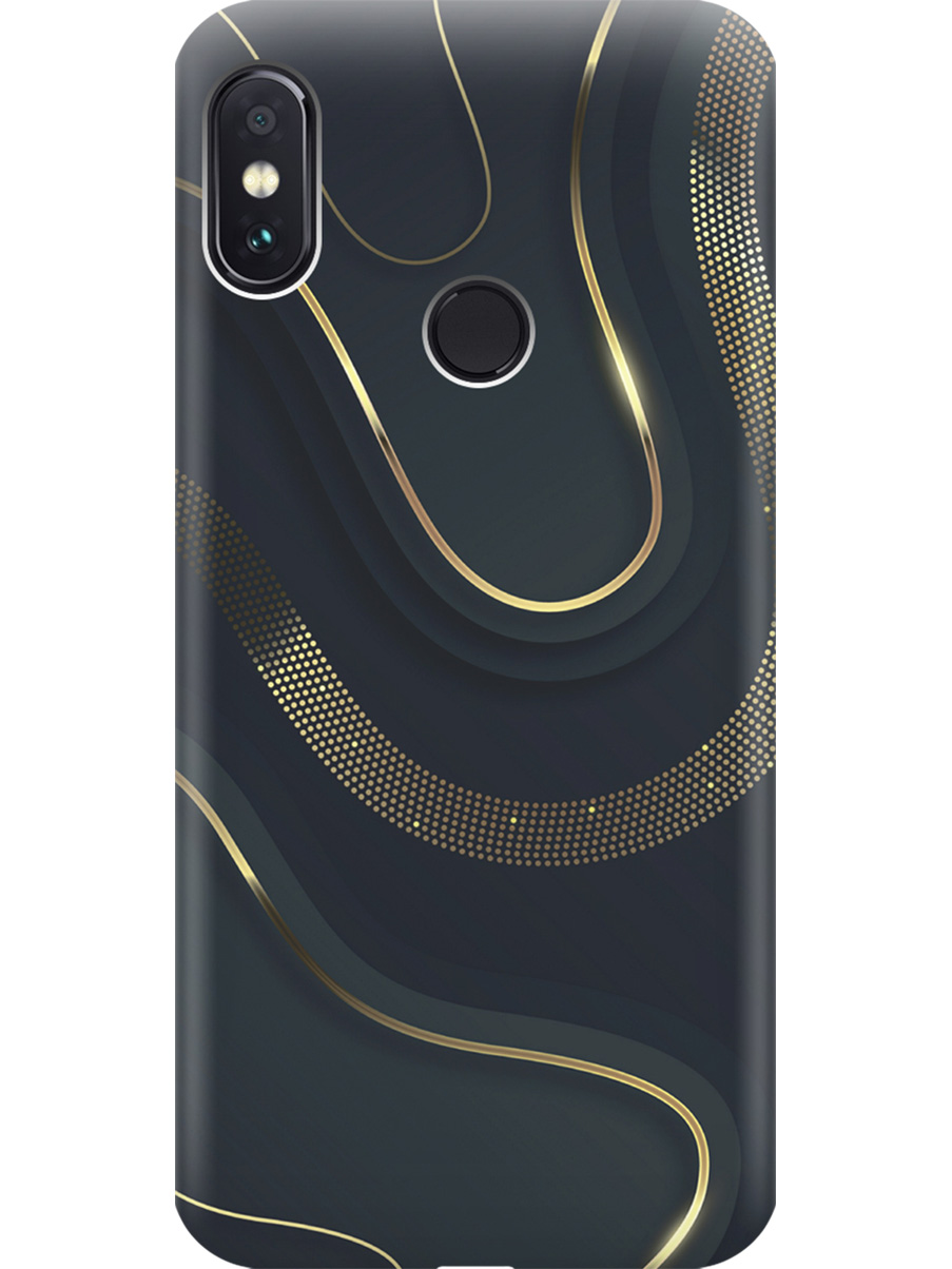 

Силиконовый чехол на Xiaomi Redmi Note 5 / Note 5 Pro с принтом "Золотистые акценты", Прозрачный;золотистый;серый, 717568731