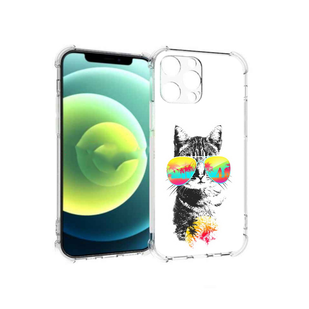 

Чехол MyPads Tocco для Apple iPhone 13 Pro крутой кот (PT163086.612.425), Прозрачный, Tocco