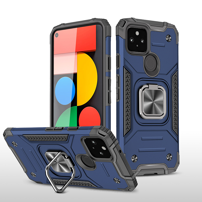 фото Противоударный чехол legion case для google pixel 5 (синий) black panther