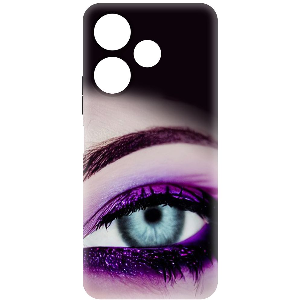 

Чехол-накладка Krutoff Soft Case Взгляд для Xiaomi Poco M6 4G черный