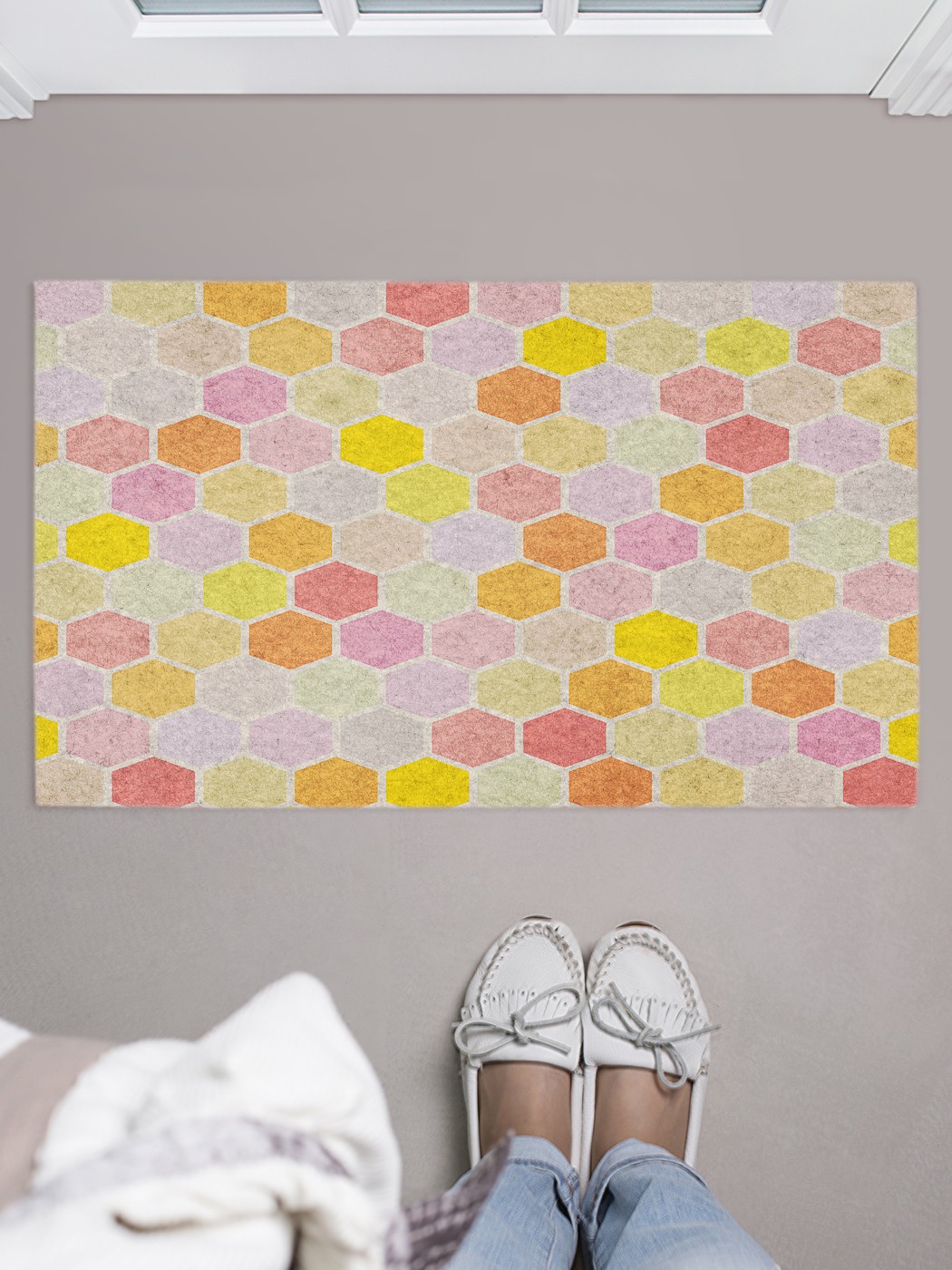 

Придверный коврик в прихожую для обуви, на резиновой основе, 75x45 см door_70250 JoyArty