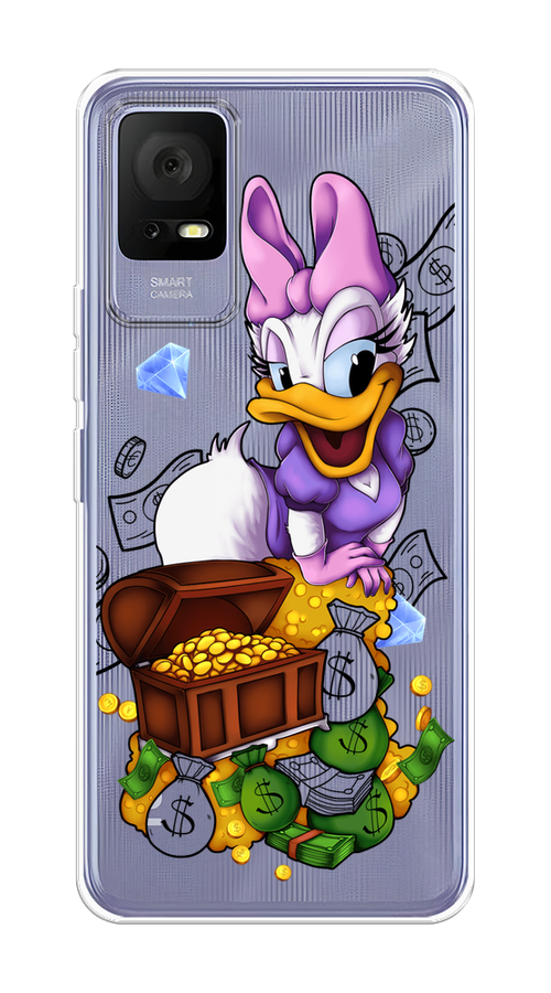 

Чехол на TCL 405 "Rich Daisy Duck", Коричневый;белый;фиолетовый, 291450-6