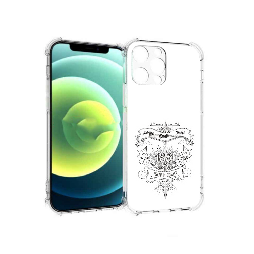 

Чехол MyPads Tocco для Apple iPhone 13 Pro логотип 1851 год (PT163086.612.444), Прозрачный, Tocco