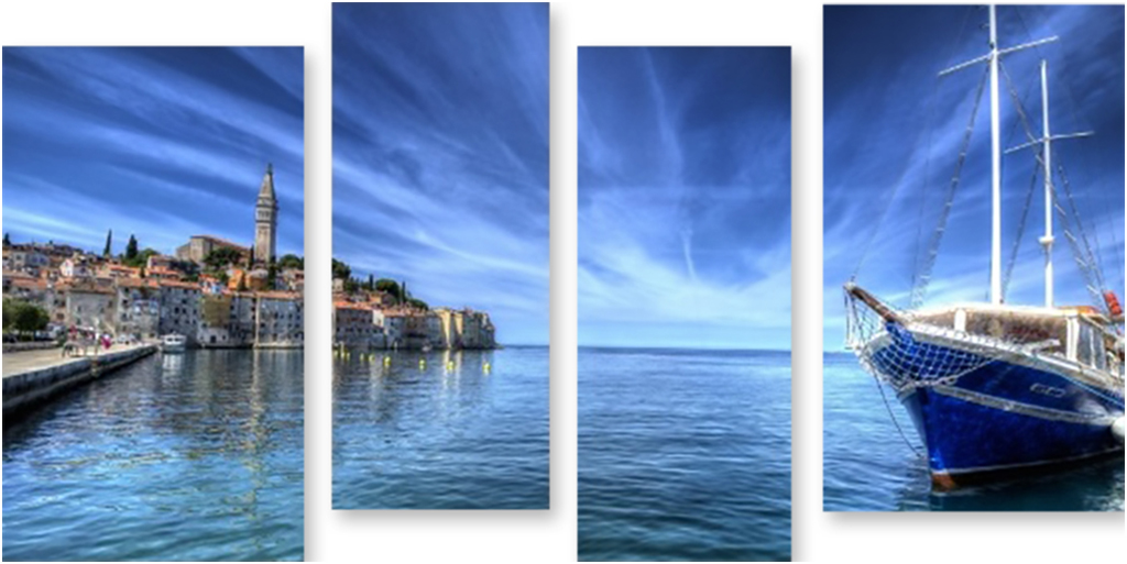 

Картина модульная на холсте Модулка Сказочная Хорватия 120x65 см, 1736