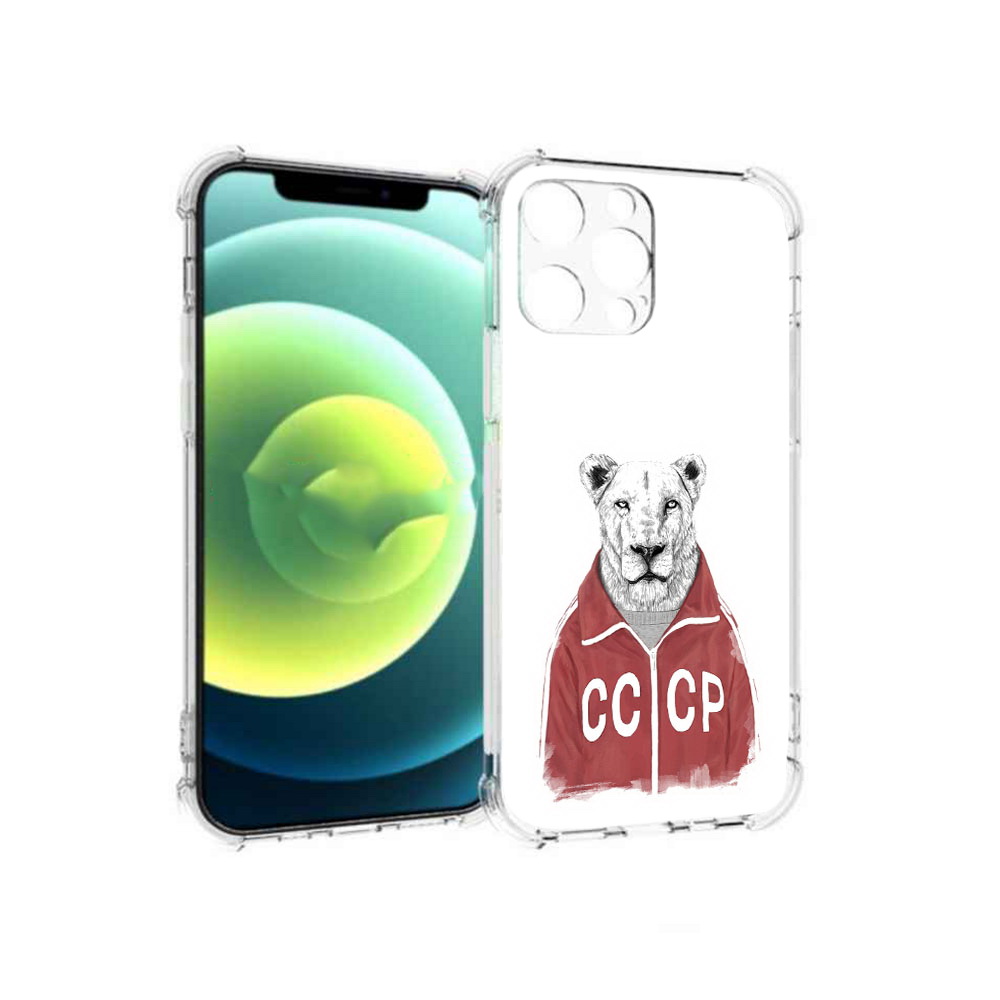 

Чехол MyPads Tocco для Apple iPhone 13 Pro львица ссср (PT163086.612.450), Прозрачный, Tocco