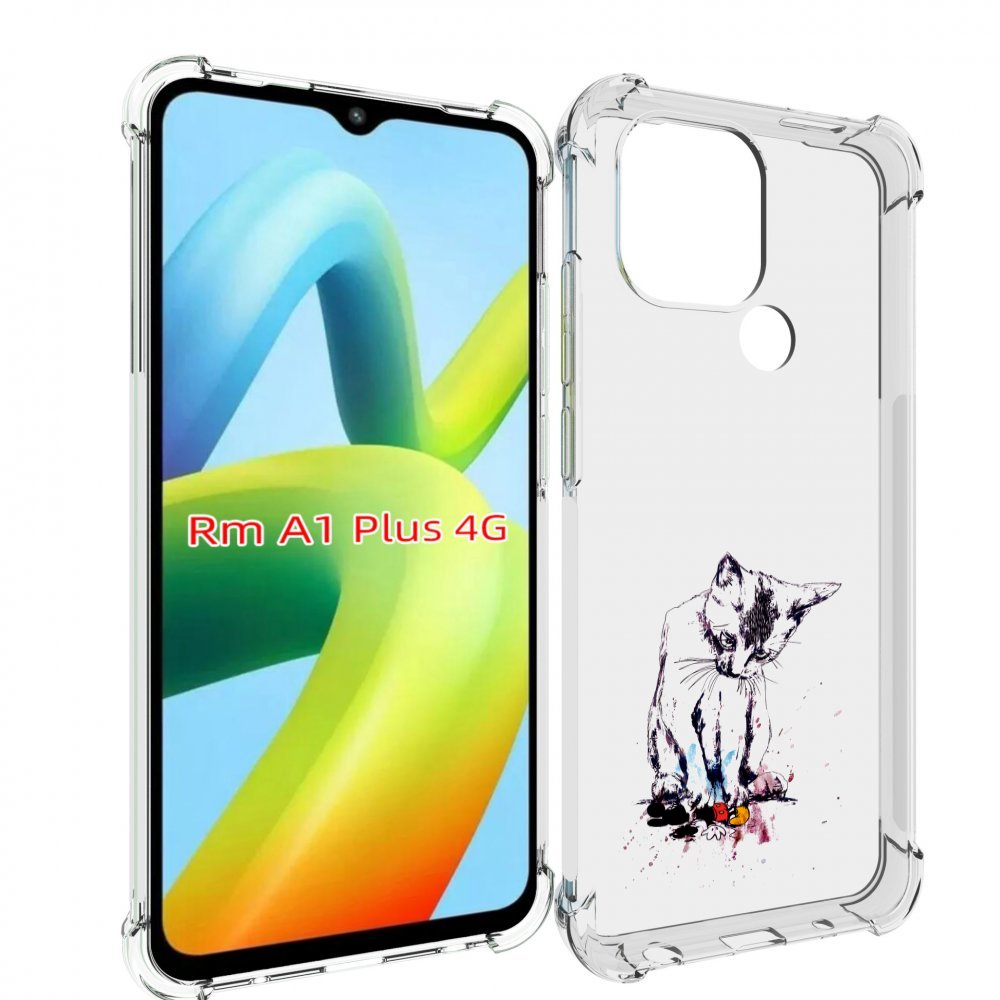 

Чехол MyPads кот и микки для Xiaomi Redmi A1 Plus +, Прозрачный, Tocco