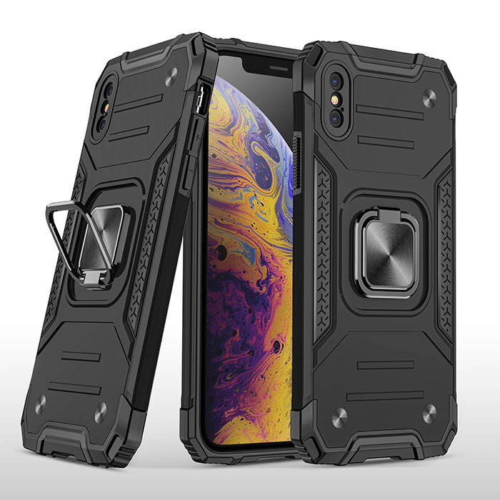 фото Противоударный чехол legion case для iphone x/xs (черный) black panther