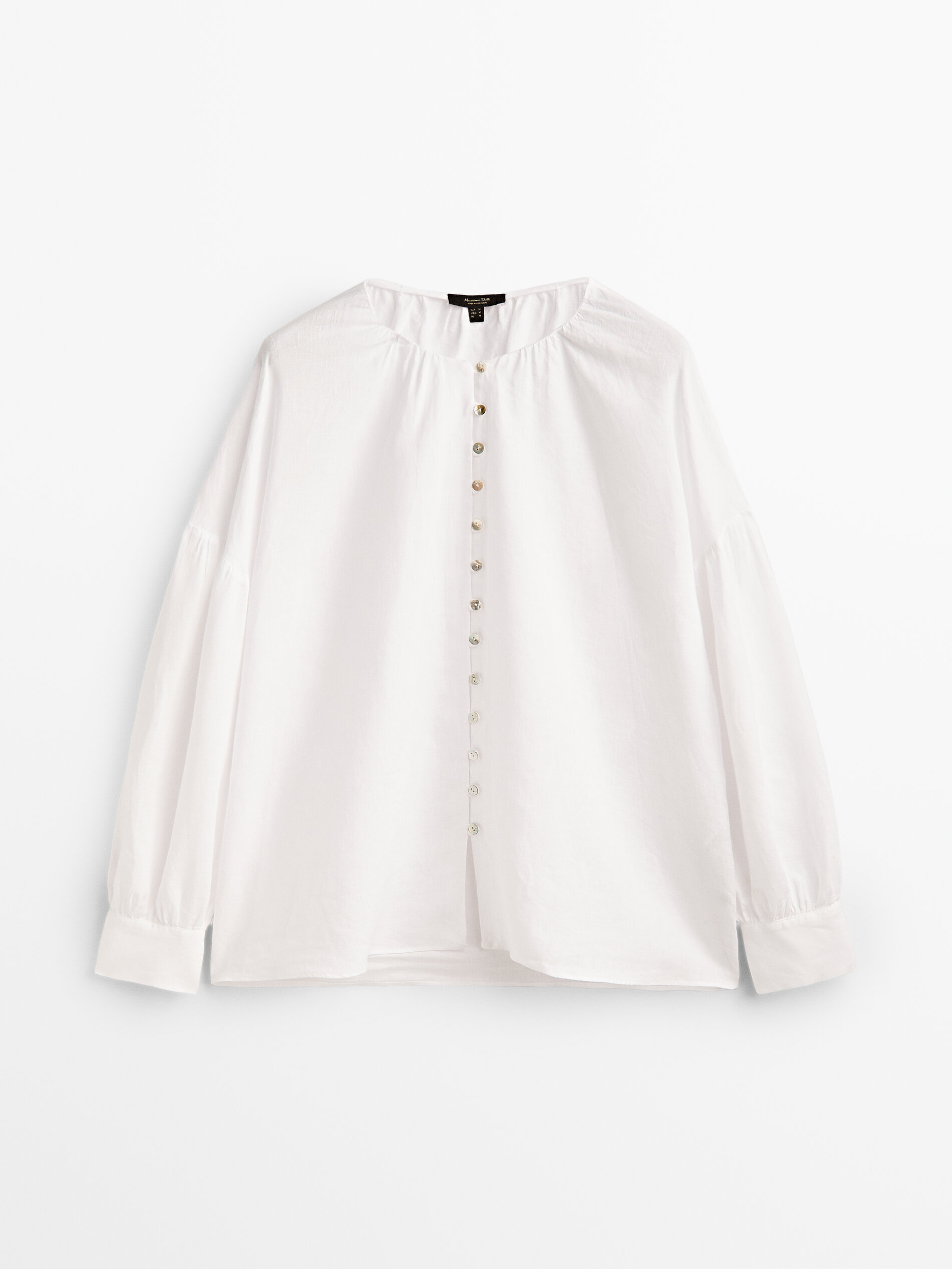 

Блуза женская Massimo Dutti 05155512250 белая L, 05155512250