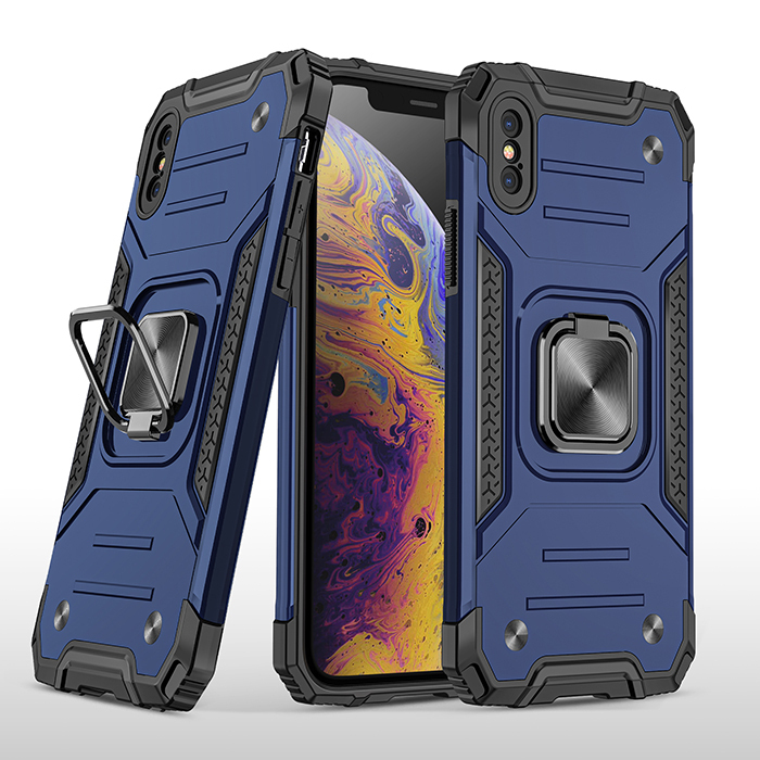 фото Противоударный чехол legion case для iphone x/xs (синий) black panther