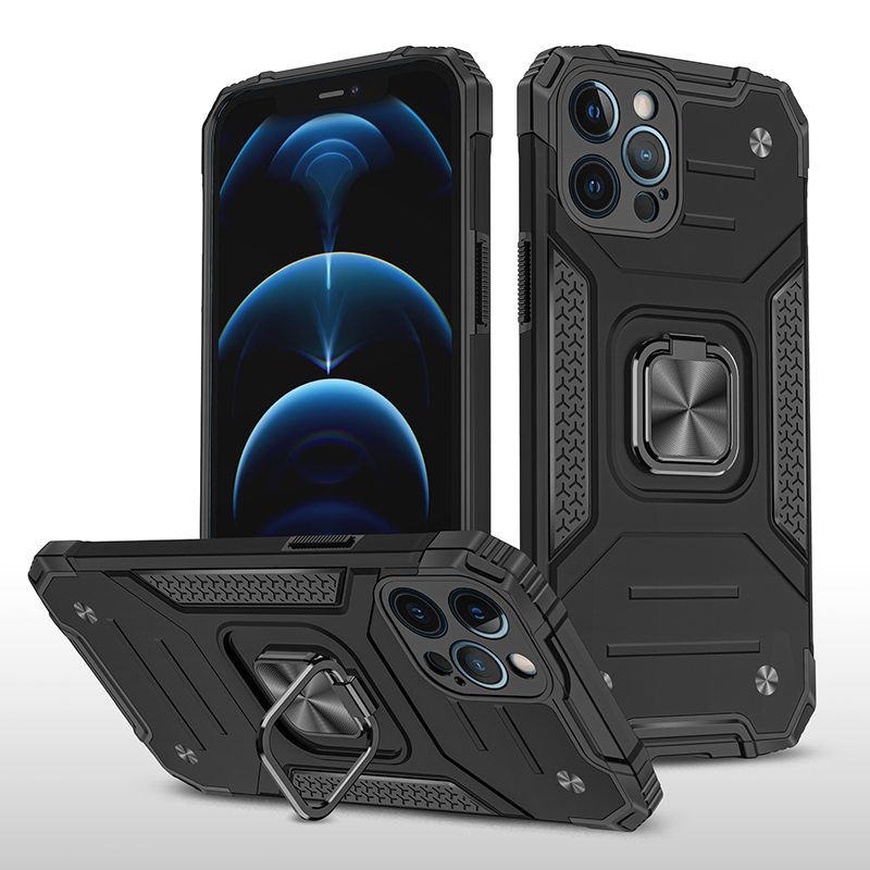 фото Противоударный чехол legion case для iphone 12 pro max (черный) black panther