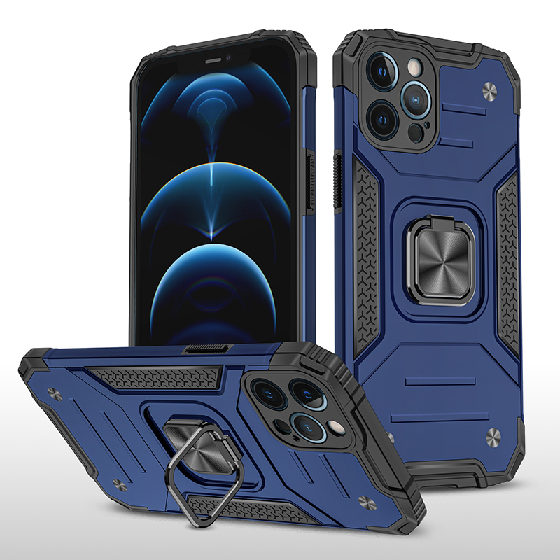 фото Противоударный чехол legion case для iphone 12 pro max (синий) black panther