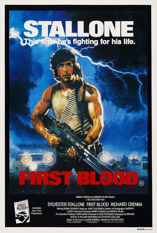 

Постер к фильму "Рэмбо: Первая кровь" (First Blood) A4