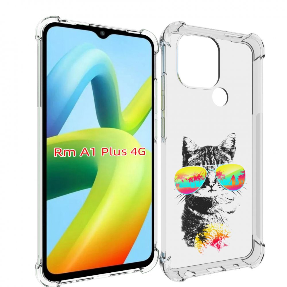 

Чехол MyPads крутой кот для Xiaomi Redmi A1 Plus +, Прозрачный, Tocco