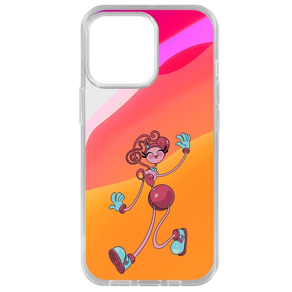 

Чехол-накладка Krutoff Clear Case Хаги Ваги - Мама Длинные Ноги для iPhone 14 Pro Max, Прозрачный