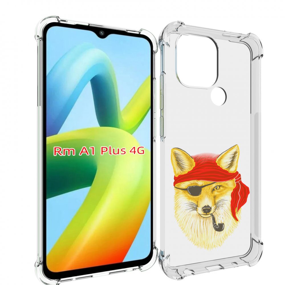 

Чехол MyPads лиса-пират для Xiaomi Redmi A1 Plus +, Прозрачный, Tocco