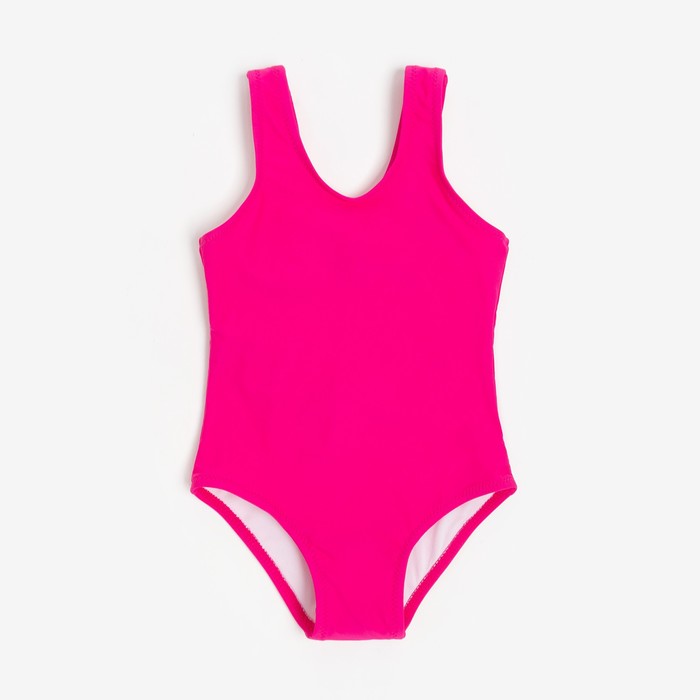 фото Купальник слитный детский minaku, розовый, 140-146