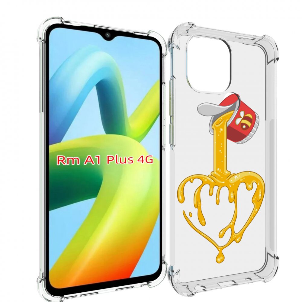 

Чехол MyPads медовое сердце для Xiaomi Redmi A1 Plus +, Прозрачный, Tocco