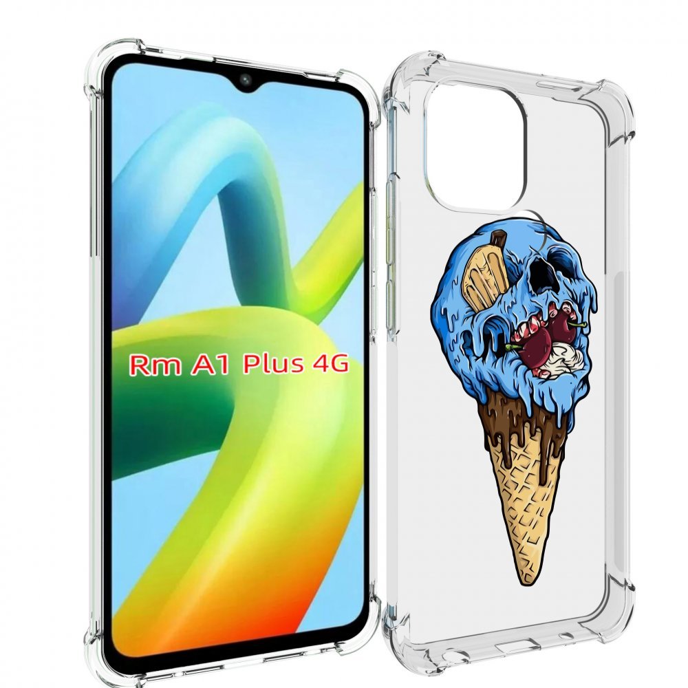 Чехол MyPads мороженное череп для Xiaomi Redmi A1 Plus +