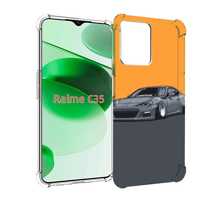 

Чехол MyPads Спорт-кар для Realme C35 / Narzo 50A Prime, Прозрачный, Tocco