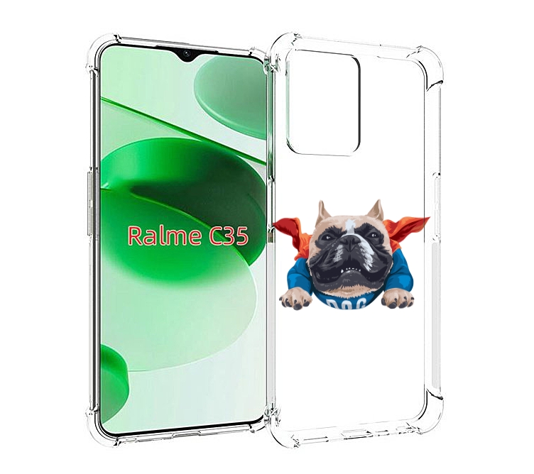 

Чехол MyPads Супер-Дог для Realme C35 / Narzo 50A Prime, Прозрачный, Tocco