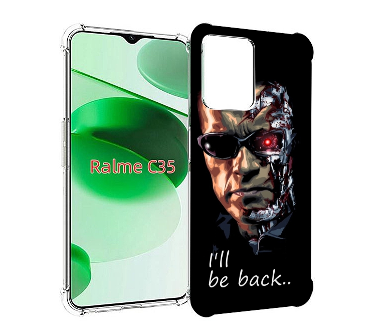 

Чехол MyPads Терминатор для Realme C35 / Narzo 50A Prime, Прозрачный, Tocco
