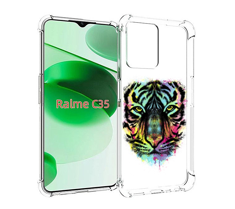 

Чехол MyPads Тигр 1 для Realme C35 / Narzo 50A Prime, Прозрачный, Tocco