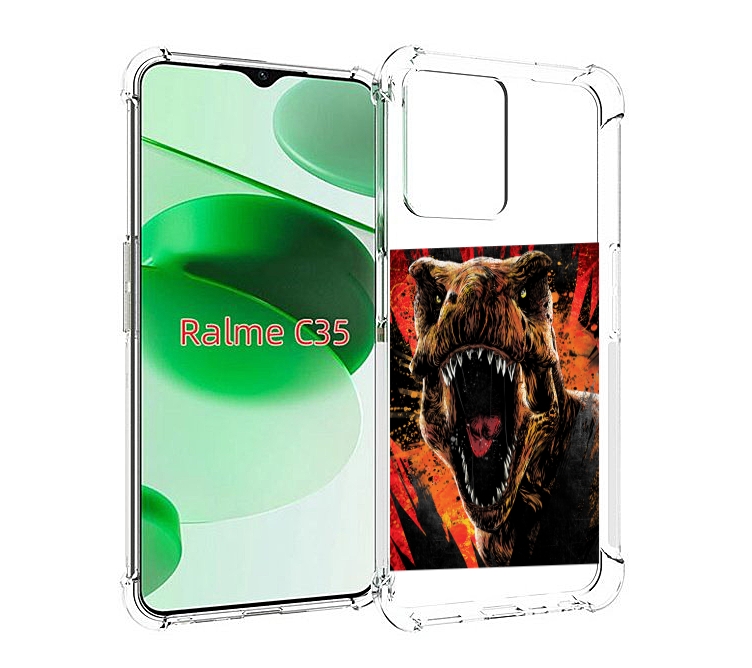 

Чехол MyPads Тиранозавр для Realme C35 / Narzo 50A Prime, Прозрачный, Tocco