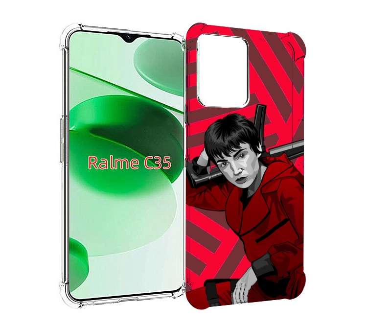 

Чехол MyPads Токио-бумажный-дом для Realme C35 / Narzo 50A Prime, Прозрачный, Tocco