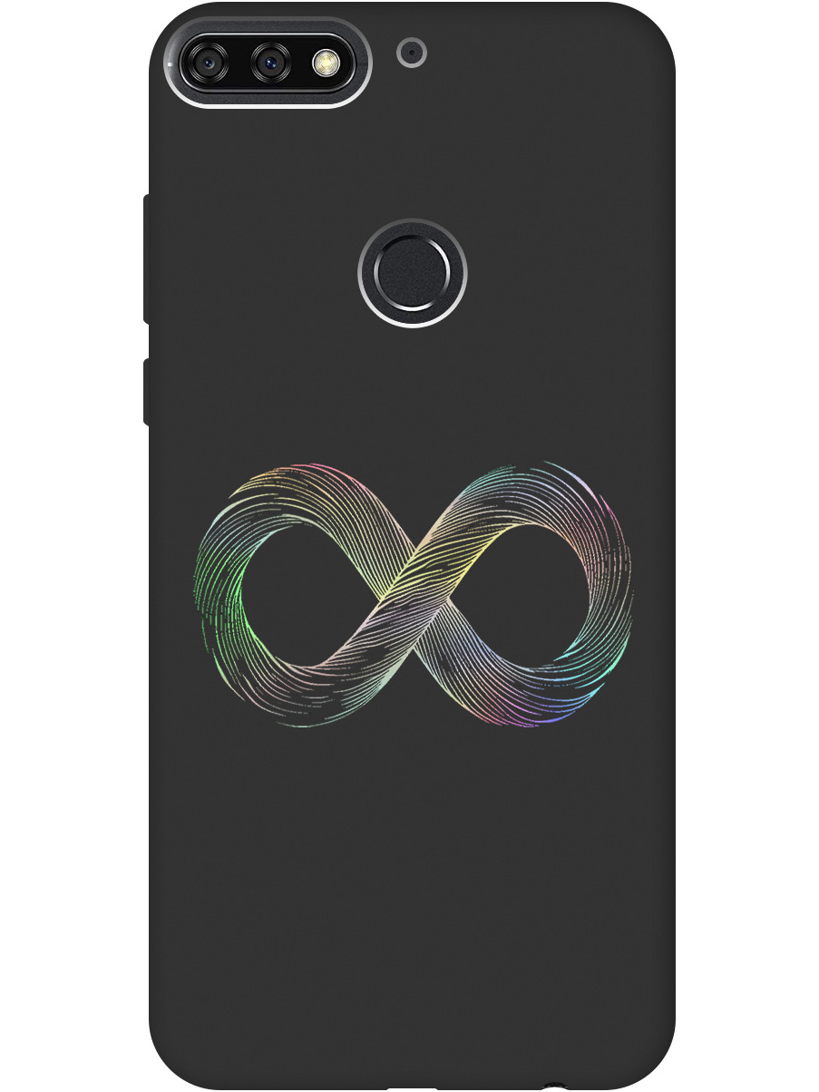 

Силиконовый чехол на Honor 7C/7A Pro, Huawei Y6 Prime (2018) с принтом 845996, Черный;серебристый, 717873061