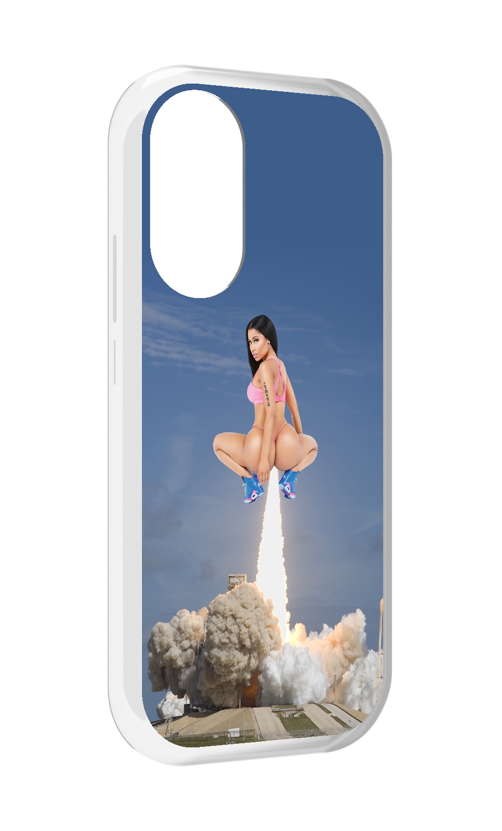 

Чехол MyPads ники-минаж-ракета детский для Honor X7, Прозрачный, Tocco