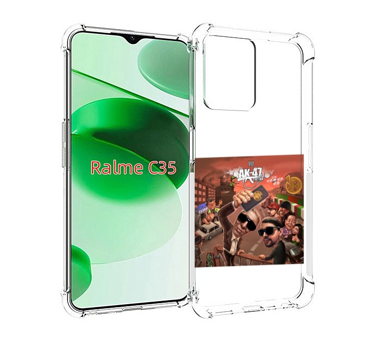 

Чехол MyPads Третий АК-47 для Realme C35 / Narzo 50A Prime, Прозрачный, Tocco