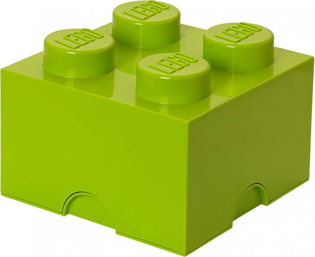 фото Ящик для хранения 4 lego лаймовый