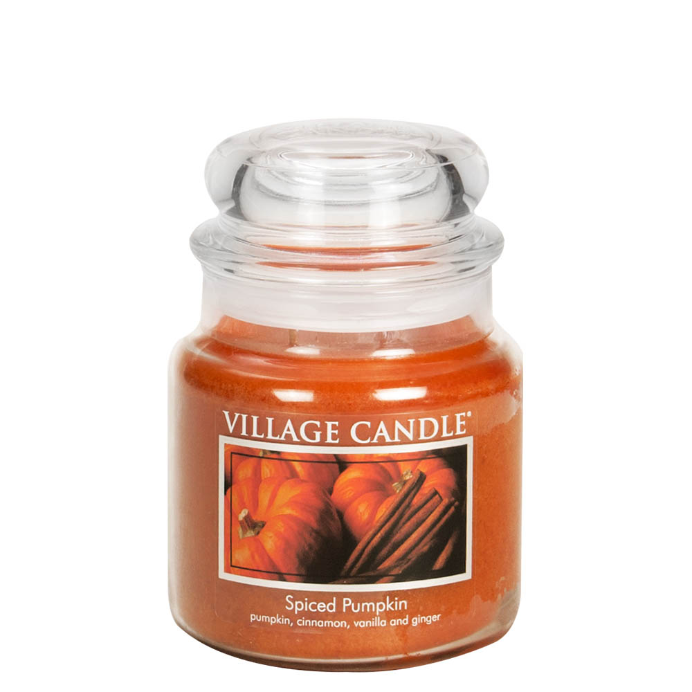 фото Ароматическая свеча village candle "spiced pumpkin", средняя