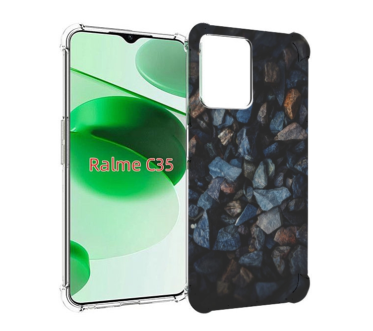 

Чехол MyPads Фон для сторис для Realme C35 / Narzo 50A Prime, Прозрачный, Tocco