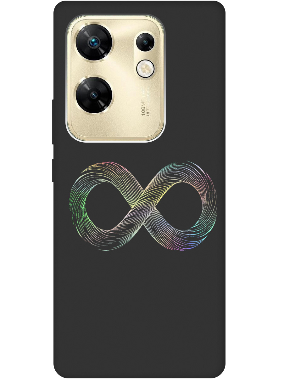 

Силиконовый чехол на Infinix Zero 30 4G с принтом "Знак бесконечность" матовый черный, Черный;серебристый, 778687961