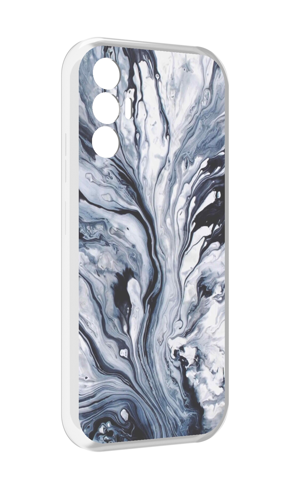 

Чехол MyPads серая краска для Tecno Pova 3, Прозрачный, Tocco